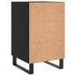 vidaXL Nachttisch Schwarz 40x40x66 cm Holzwerkstoff