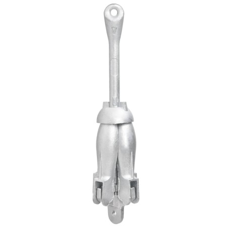 vidaXL Klappanker Silbern 8 kg Temperguss