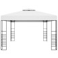 vidaXL Gartenpavillon Pulverbeschichteter Stahl 4x3x2,7 m Weiß vidaXL Gartenpavillon Pulverbeschichteter Stahl 4x3x2,7 m Weiß