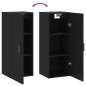 vidaXL Wandschrank Schwarz 34,5x34x90 cm vidaXL Wandschrank Schwarz 34,5x34x90 cm