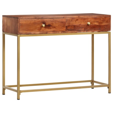 vidaXL Konsolentisch 100×35×76 cm Massivholz Akazie