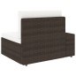 Modulares 3-Sitzer-Sofa Poly Rattan Braun Modulares 3-Sitzer-Sofa Poly Rattan Braun