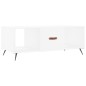 vidaXL Couchtisch Weiß 102x50x40 cm Holzwerkstoff vidaXL Couchtisch Weiß 102x50x40 cm Holzwerkstoff