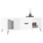 vidaXL Couchtisch Weiß 102x50x40 cm Holzwerkstoff vidaXL Couchtisch Weiß 102x50x40 cm Holzwerkstoff
