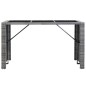 7-tlg. Gartenbar-Set mit Auflagen Poly Rattan Grau 7-tlg. Gartenbar-Set mit Auflagen Poly Rattan Grau