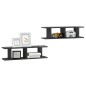 vidaXL Wandregale 2 Stk. Hochglanz-Grau 75x18x20 cm Holzwerkstoff vidaXL Wandregale 2 Stk. Hochglanz-Grau 75x18x20 cm Holzwerkstoff