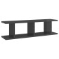 vidaXL Wandregale 2 Stk. Hochglanz-Grau 75x18x20 cm Holzwerkstoff vidaXL Wandregale 2 Stk. Hochglanz-Grau 75x18x20 cm Holzwerkstoff