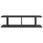 vidaXL Wandregale 2 Stk. Hochglanz-Grau 75x18x20 cm Holzwerkstoff vidaXL Wandregale 2 Stk. Hochglanz-Grau 75x18x20 cm Holzwerkstoff
