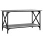 vidaXL Couchtisch Grau Sonoma 80x45x45 cm Holzwerkstoff und Eisen vidaXL Couchtisch Grau Sonoma 80x45x45 cm Holzwerkstoff und Eisen