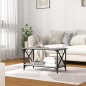 vidaXL Couchtisch Grau Sonoma 80x45x45 cm Holzwerkstoff und Eisen vidaXL Couchtisch Grau Sonoma 80x45x45 cm Holzwerkstoff und Eisen