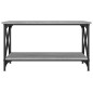 vidaXL Couchtisch Grau Sonoma 80x45x45 cm Holzwerkstoff und Eisen vidaXL Couchtisch Grau Sonoma 80x45x45 cm Holzwerkstoff und Eisen