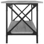 vidaXL Couchtisch Grau Sonoma 80x45x45 cm Holzwerkstoff und Eisen vidaXL Couchtisch Grau Sonoma 80x45x45 cm Holzwerkstoff und Eisen