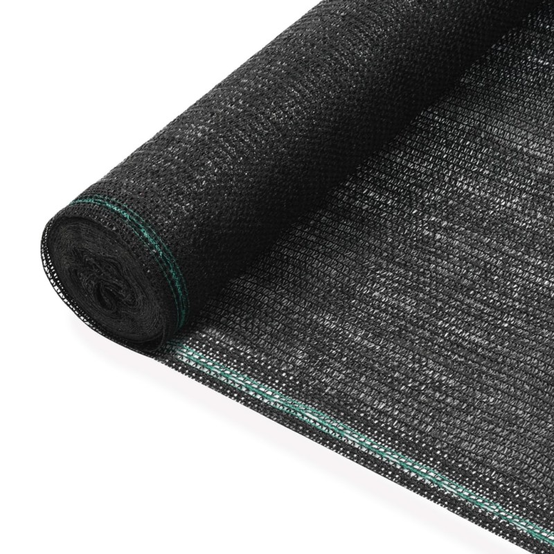 vidaXL Tennisblende HDPE 1,4x25 m Schwarz vidaXL Tennisblende HDPE 1,4x25 m Schwarz