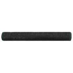 vidaXL Tennisblende HDPE 1,4x25 m Schwarz