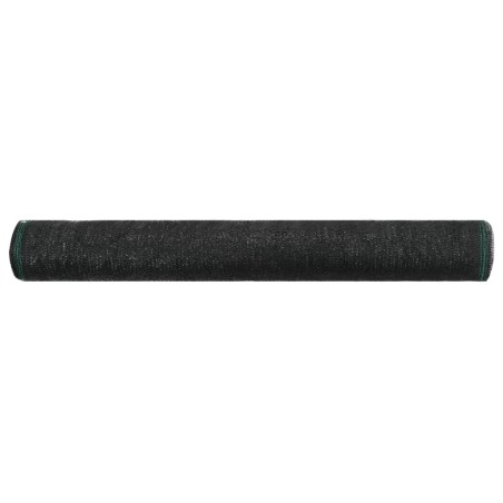 vidaXL Tennisblende HDPE 1,4x25 m Schwarz