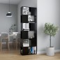 vidaXL Bücherregal Raumteiler Schwarz 60x24x186 cm Holzwerkstoff vidaXL Bücherregal Raumteiler Schwarz 60x24x186 cm Holzwerkstoff