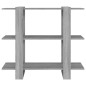 vidaXL Bücherregal/Raumteiler Grau Sonoma 100×30×87 cm vidaXL Bücherregal/Raumteiler Grau Sonoma 100×30×87 cm