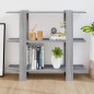 vidaXL Bücherregal/Raumteiler Grau Sonoma 100×30×87 cm vidaXL Bücherregal/Raumteiler Grau Sonoma 100×30×87 cm