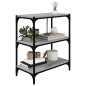 vidaXL Bücherregal Grau Sonoma 60x33x70,5 cm Holzwerkstoff und Stahl vidaXL Bücherregal Grau Sonoma 60x33x70,5 cm Holzwerkstoff und Stahl