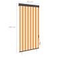 vidaXL Außenrollo 80 x 250 cm Weiß und Orange vidaXL Außenrollo 80 x 250 cm Weiß und Orange