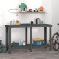vidaXL Werkbank Grau 140x50x80 cm Massivholz Kiefer vidaXL Werkbank Grau 140x50x80 cm Massivholz Kiefer