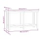 vidaXL Werkbank Grau 140x50x80 cm Massivholz Kiefer vidaXL Werkbank Grau 140x50x80 cm Massivholz Kiefer