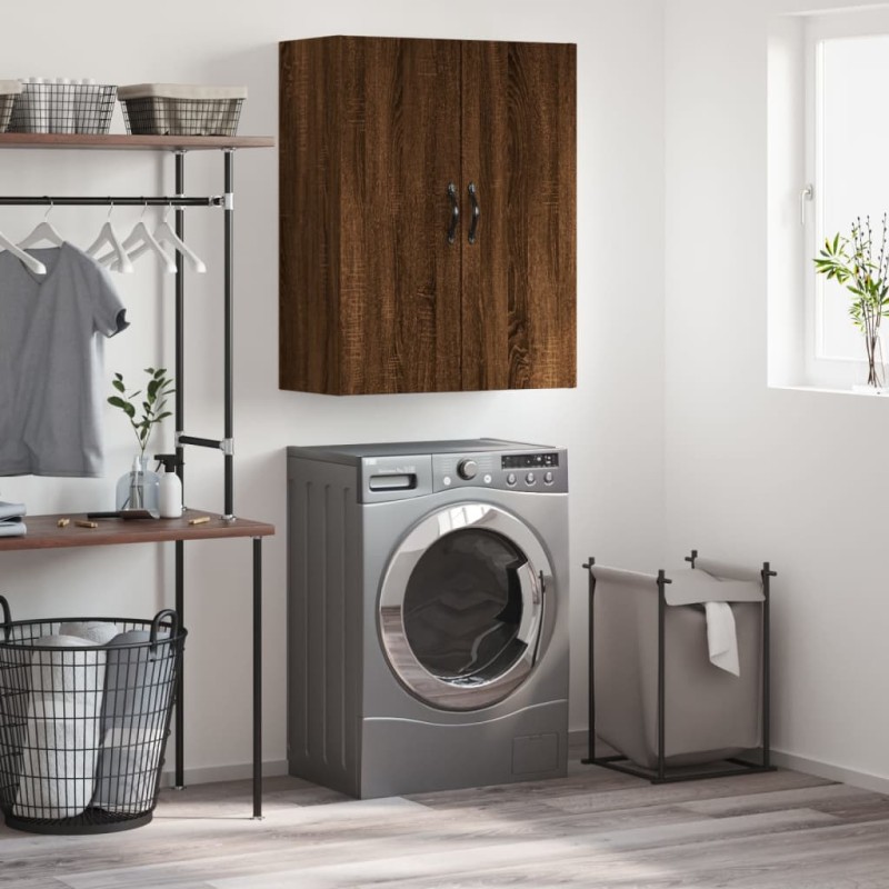 vidaXL Wandschrank Braun Eichen-Optik 69,5x34x90 cm Holzwerkstoff vidaXL Wandschrank Braun Eichen-Optik 69,5x34x90 cm Holzwerkstoff