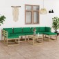 vidaXL 8-tlg. Garten-Lounge-Set mit Kissen Imprägniertes Kiefernholz vidaXL 8-tlg. Garten-Lounge-Set mit Kissen Imprägniertes Kiefernholz