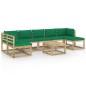 vidaXL 8-tlg. Garten-Lounge-Set mit Kissen Imprägniertes Kiefernholz vidaXL 8-tlg. Garten-Lounge-Set mit Kissen Imprägniertes Kiefernholz