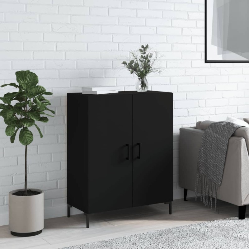 vidaXL Sideboard Schwarz 69,5x34x90 cm Holzwerkstoff vidaXL Sideboard Schwarz 69,5x34x90 cm Holzwerkstoff
