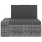 vidaXL 3-tlg. Garten-Lounge-Set Poly Rattan Grau vidaXL 3-tlg. Garten-Lounge-Set Poly Rattan Grau