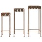 vidaXL Pflanzenständer-Set 3-tlg. Vintage-Stil Metall Rostfarben vidaXL Pflanzenständer-Set 3-tlg. Vintage-Stil Metall Rostfarben