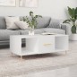 vidaXL Couchtisch Weiß 102x50x40 cm Holzwerkstoff vidaXL Couchtisch Weiß 102x50x40 cm Holzwerkstoff