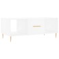 vidaXL Couchtisch Weiß 102x50x40 cm Holzwerkstoff vidaXL Couchtisch Weiß 102x50x40 cm Holzwerkstoff
