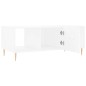 vidaXL Couchtisch Weiß 102x50x40 cm Holzwerkstoff vidaXL Couchtisch Weiß 102x50x40 cm Holzwerkstoff