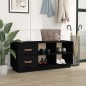 vidaXL Schuhbank Schwarz 100x34x45 cm Massivholz Kiefer vidaXL Schuhbank Schwarz 100x34x45 cm Massivholz Kiefer
