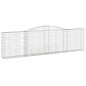 vidaXL Gabione mit Hochbogen 400x30x100/120 cm Verzinktes Eisen vidaXL Gabione mit Hochbogen 400x30x100/120 cm Verzinktes Eisen