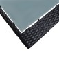 5-tlg. Garten-Bar-Set Poly Rattan und Glas Schwarz 5-tlg. Garten-Bar-Set Poly Rattan und Glas Schwarz