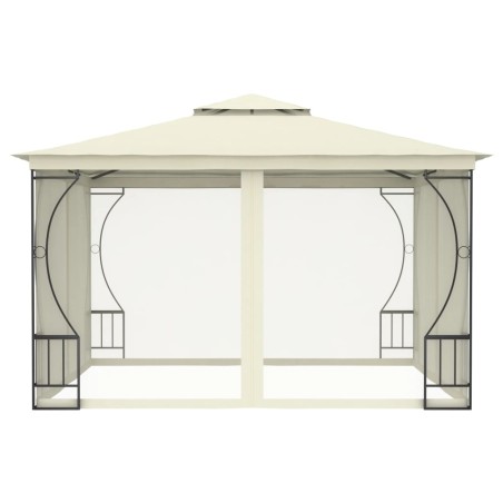 vidaXL Pavillon mit Netz 300x300x265 cm Creme 