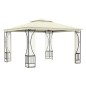vidaXL Pavillon mit Netz 300x300x265 cm Creme vidaXL Pavillon mit Netz 300x300x265 cm Creme