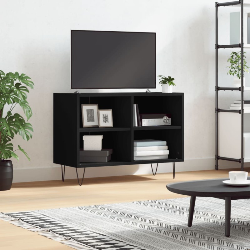 vidaXL TV-Schrank Schwarz 69,5x30x50 cm Holzwerkstoff vidaXL TV-Schrank Schwarz 69,5x30x50 cm Holzwerkstoff