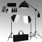 vidaXL Studiobeleuchtung-Set 3 Fotolampen mit Stativ & Softbox vidaXL Studiobeleuchtung-Set 3 Fotolampen mit Stativ & Softbox