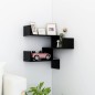 vidaXL Wand-Eckregal Schwarz 40x40x50 cm Holzwerkstoff vidaXL Wand-Eckregal Schwarz 40x40x50 cm Holzwerkstoff