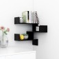 vidaXL Wand-Eckregal Schwarz 40x40x50 cm Holzwerkstoff vidaXL Wand-Eckregal Schwarz 40x40x50 cm Holzwerkstoff