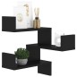 vidaXL Wand-Eckregal Schwarz 40x40x50 cm Holzwerkstoff vidaXL Wand-Eckregal Schwarz 40x40x50 cm Holzwerkstoff