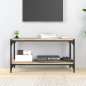 vidaXL TV-Schrank Sonoma-Eiche 80x33x41 cm Holzwerkstoff und Stahl vidaXL TV-Schrank Sonoma-Eiche 80x33x41 cm Holzwerkstoff und Stahl