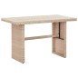 vidaXL Gartentisch Beige 110 x 60 x 67 cm Poly Rattan vidaXL Gartentisch Beige 110 x 60 x 67 cm Poly Rattan