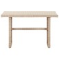 vidaXL Gartentisch Beige 110 x 60 x 67 cm Poly Rattan vidaXL Gartentisch Beige 110 x 60 x 67 cm Poly Rattan