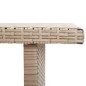 vidaXL Gartentisch Beige 110 x 60 x 67 cm Poly Rattan vidaXL Gartentisch Beige 110 x 60 x 67 cm Poly Rattan