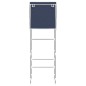vidaXL Toilettenregal 2 Ablagen Blau 56x30x170 cm Eisen
